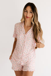 Poppy Pink Women's Short Set