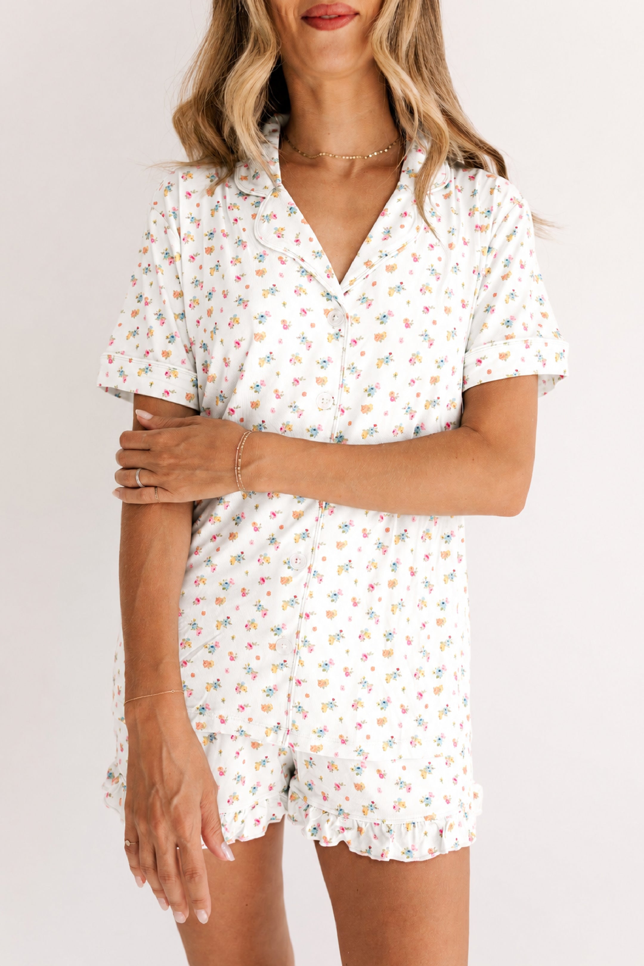 Poppy White Women's Short Set