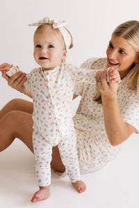 Poppy White Zipper Romper