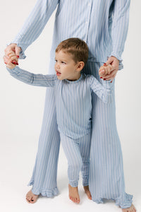 Powder Blue Stripe Two Piece Set