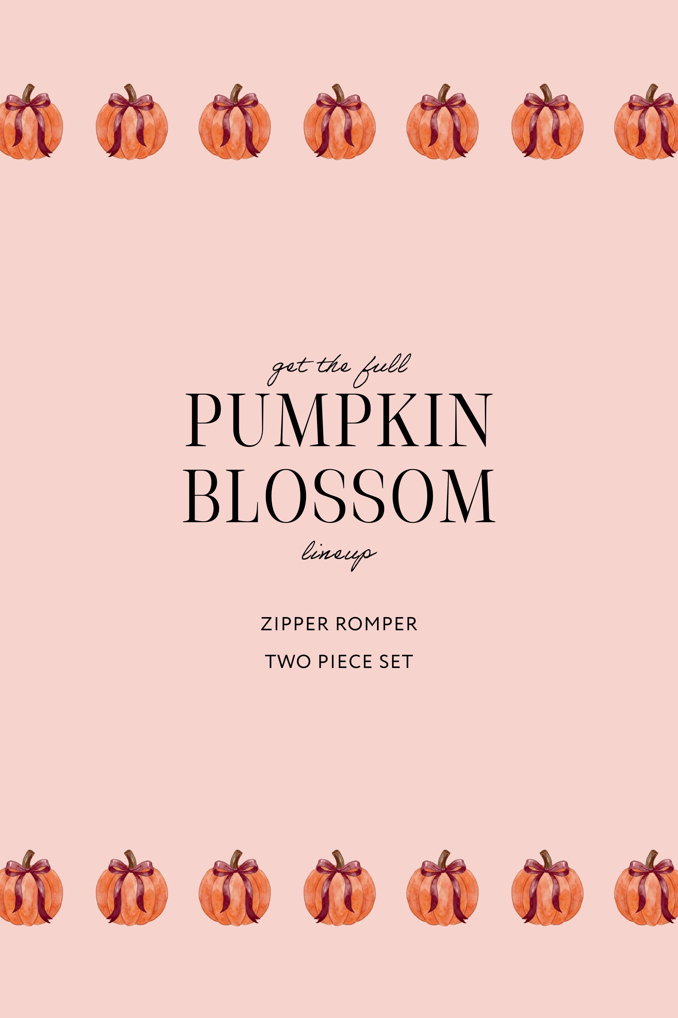 Pumpkin Blossom Two Piece Set