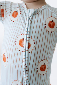 Pumpkin Explore Zipper Romper