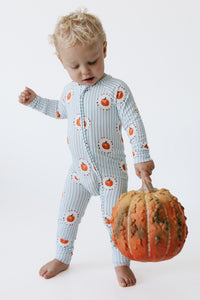 Pumpkin Explore Zipper Romper