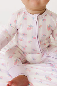 Purple Harper Zipper Romper