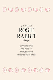 Rosie Rabbit Zipper Romper