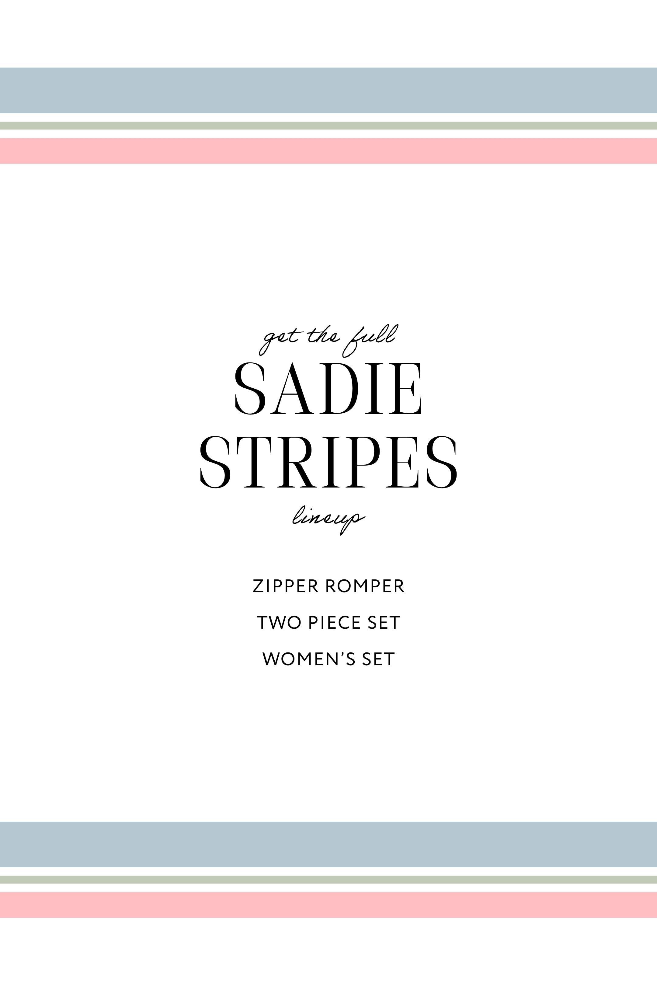 Sadie Stripes Women's Short Set