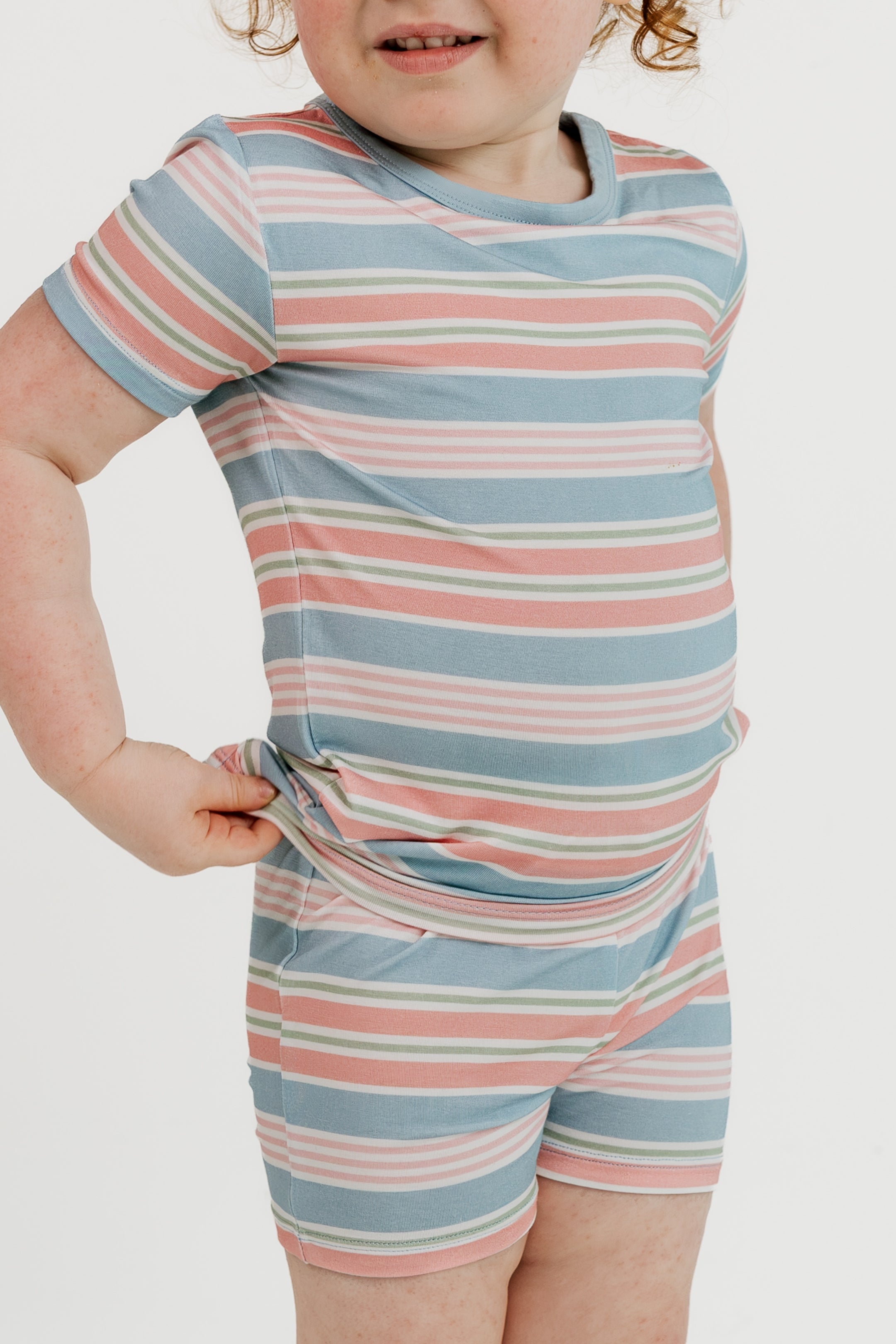 Sadie Stripes Two Piece Short Set