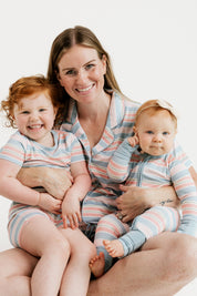 Sadie Stripes Zipper Romper