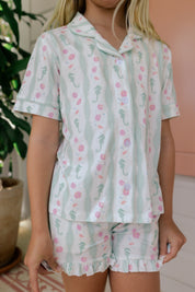 Shoreline Dreams Button Up Short Set