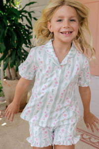 Shoreline Dreams Button Up Short Set