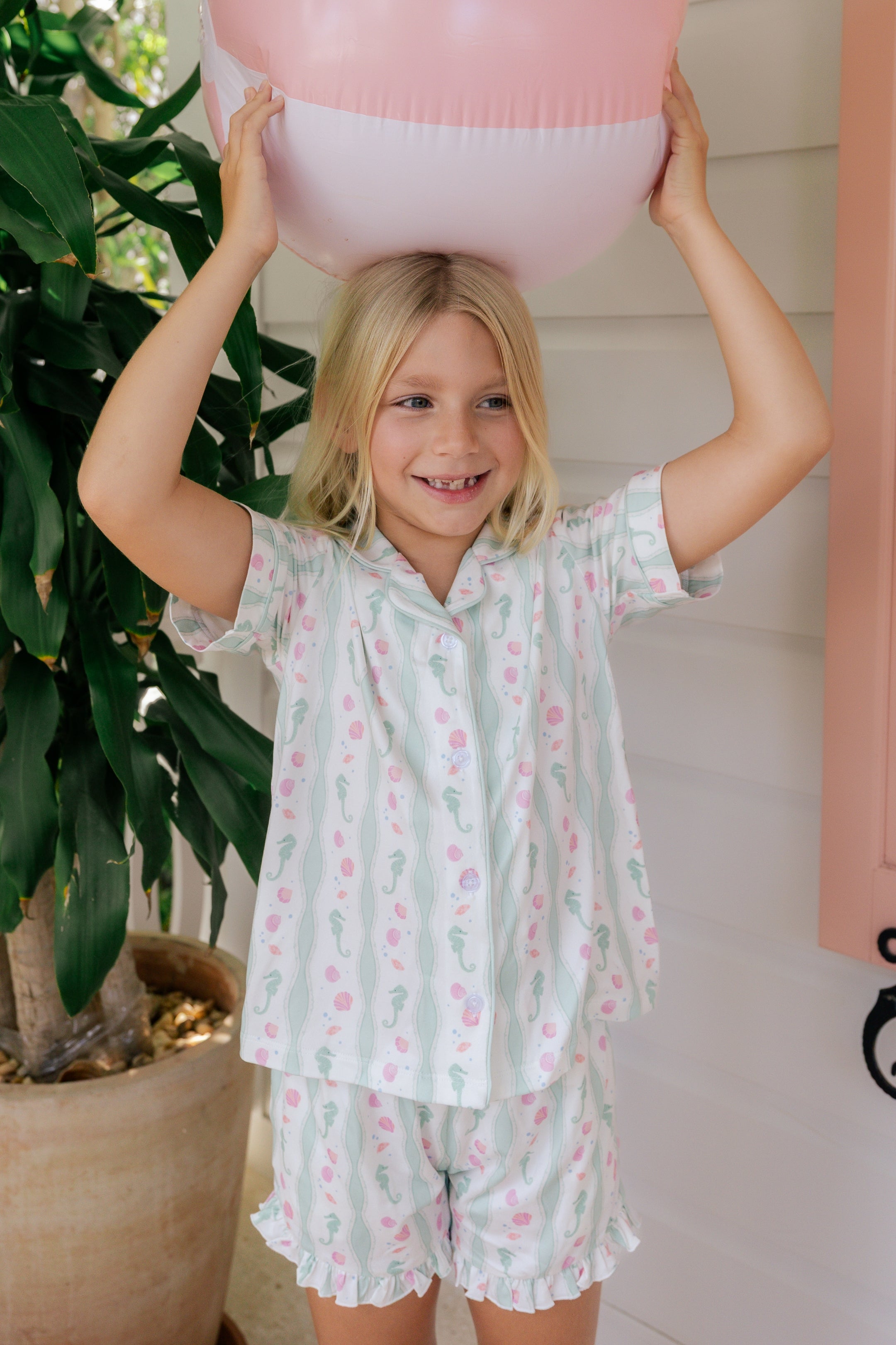 Shoreline Dreams Button Up Short Set