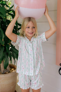 Shoreline Dreams Button Up Short Set