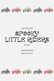 Spooky Little Riders Zipper Romper