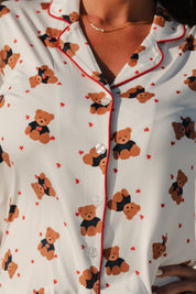 Star Spangled Teddy Women's Short Set