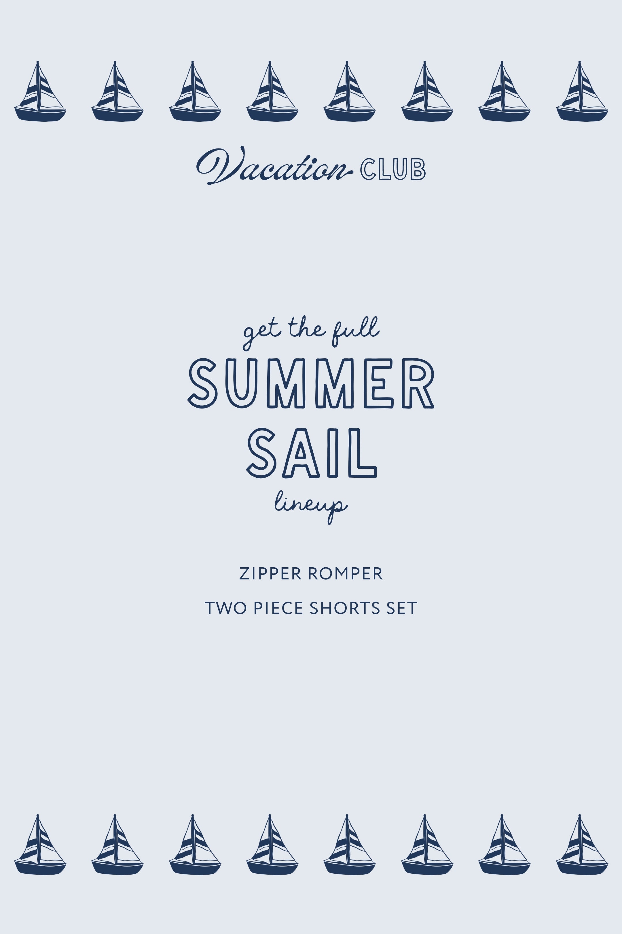 Summer Sail Two Piece Short Set