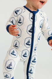 Summer Sail Zipper Romper