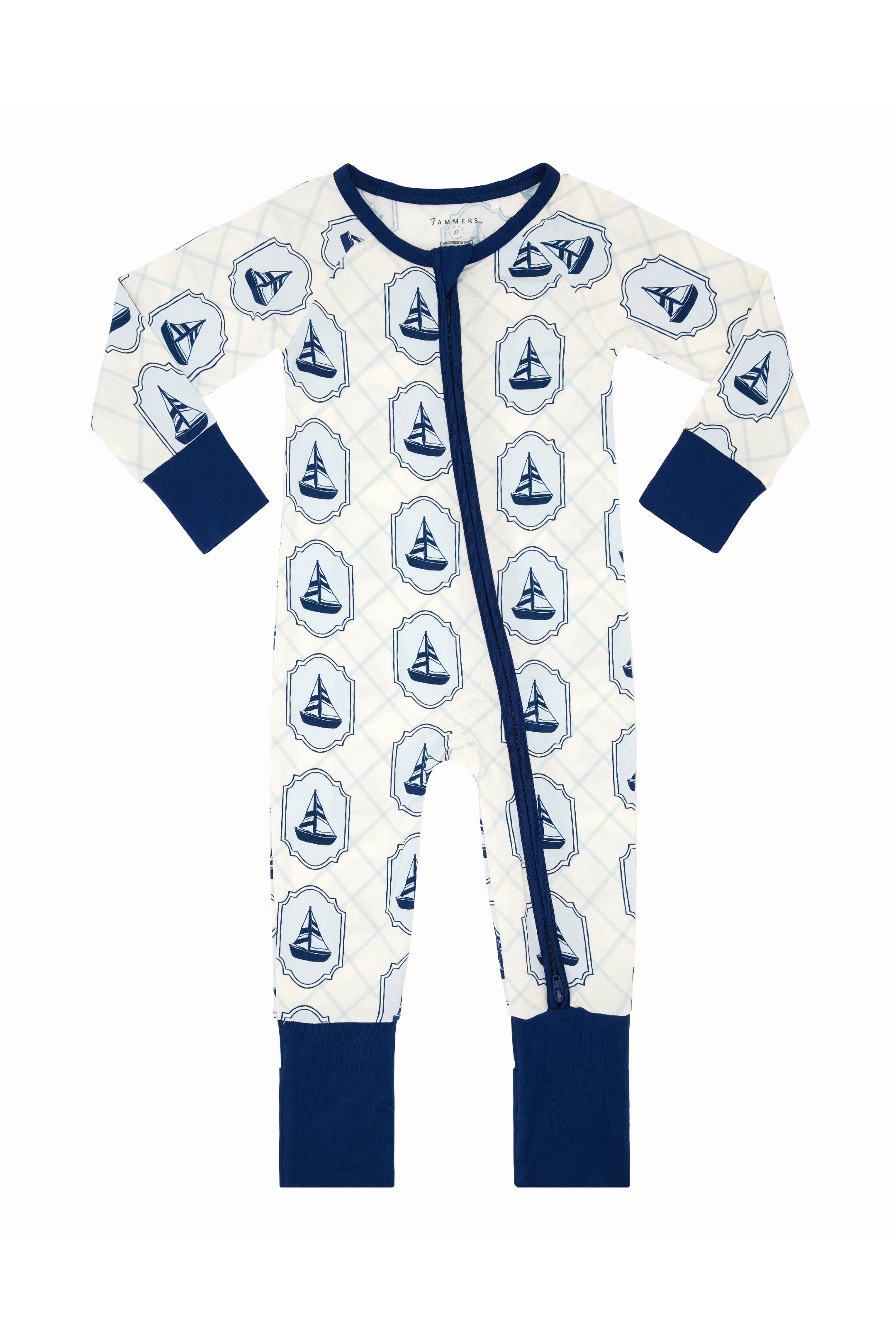 Summer Sail Zipper Romper