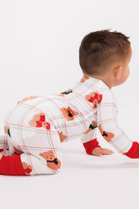 Cozy Christmas Bears Zipper Romper