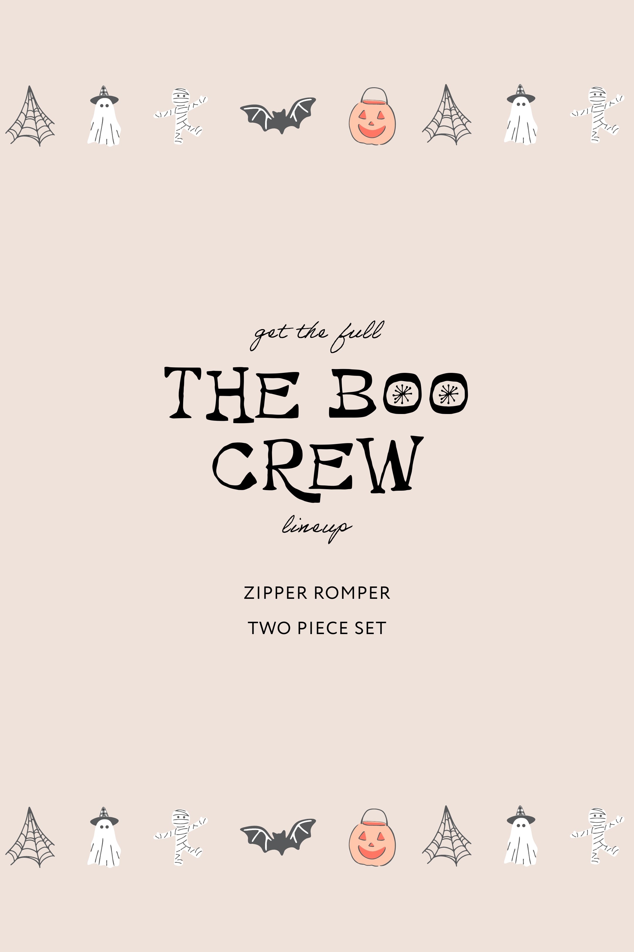 The Boo Crew Zipper Romper