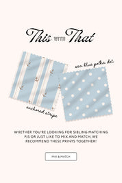 Anchored Stripe Two Piece Short Set