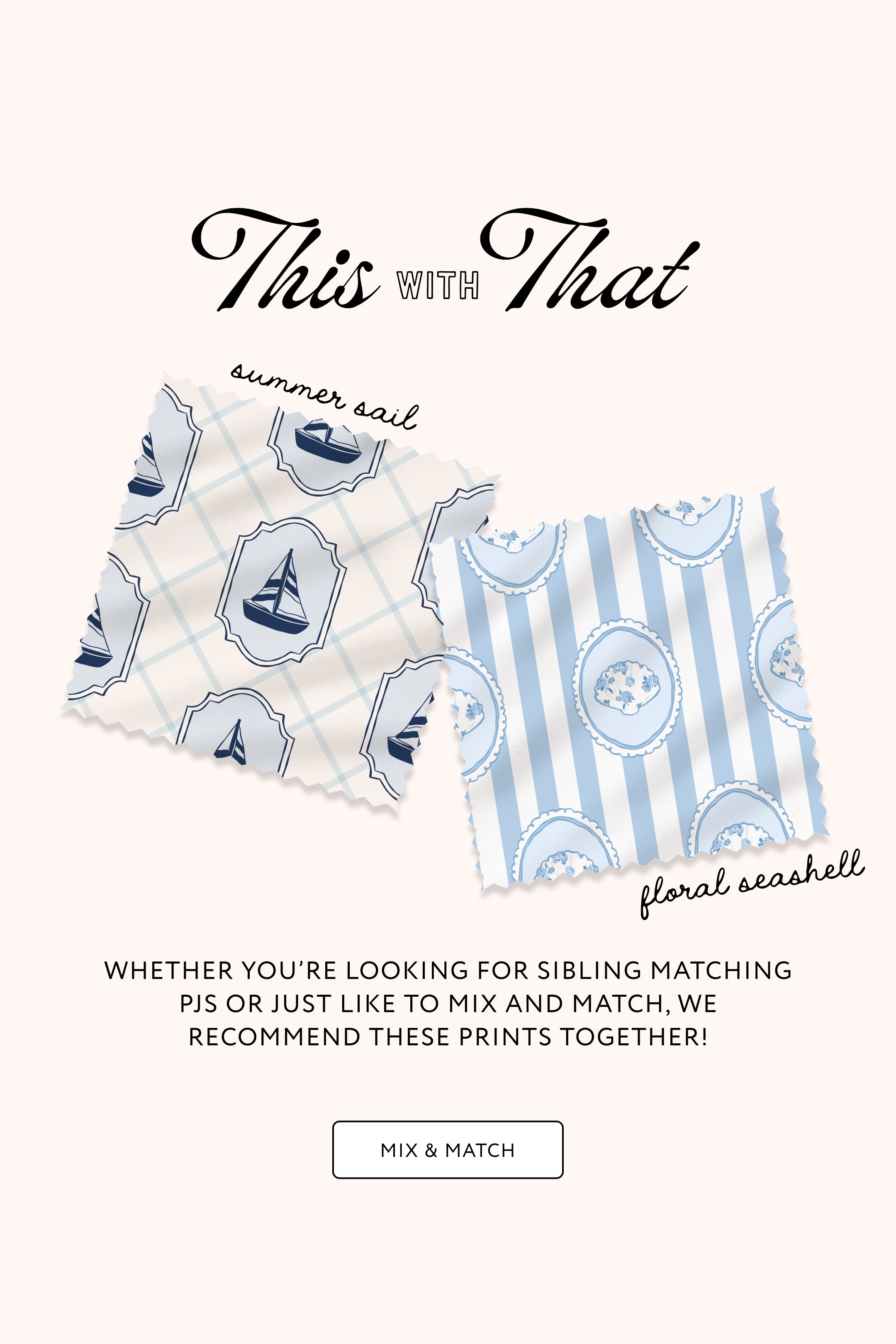 Floral Seashell Two Piece Short Set | Soft Kids Sleepwear | In My