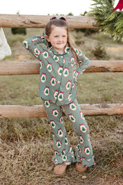 All Spruced Up Girls' Long Sleeve Ruffle Flare Set - IMJ x Sarah Knuth