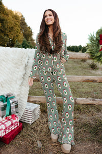 All Spruced Up Women's Long Sleeve Ruffle Set - IMJ x Sarah Knuth