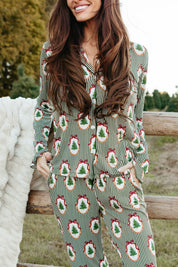 All Spruced Up Women's Long Sleeve Ruffle Set - IMJ x Sarah Knuth