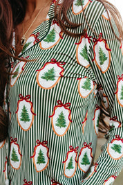 All Spruced Up Women's Long Sleeve Ruffle Set - IMJ x Sarah Knuth