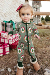 All Spruced Up Zipper Romper - IMJ x Sarah Knuth