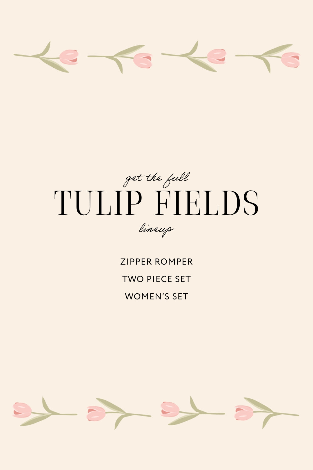Tulip Fields Two Piece Set