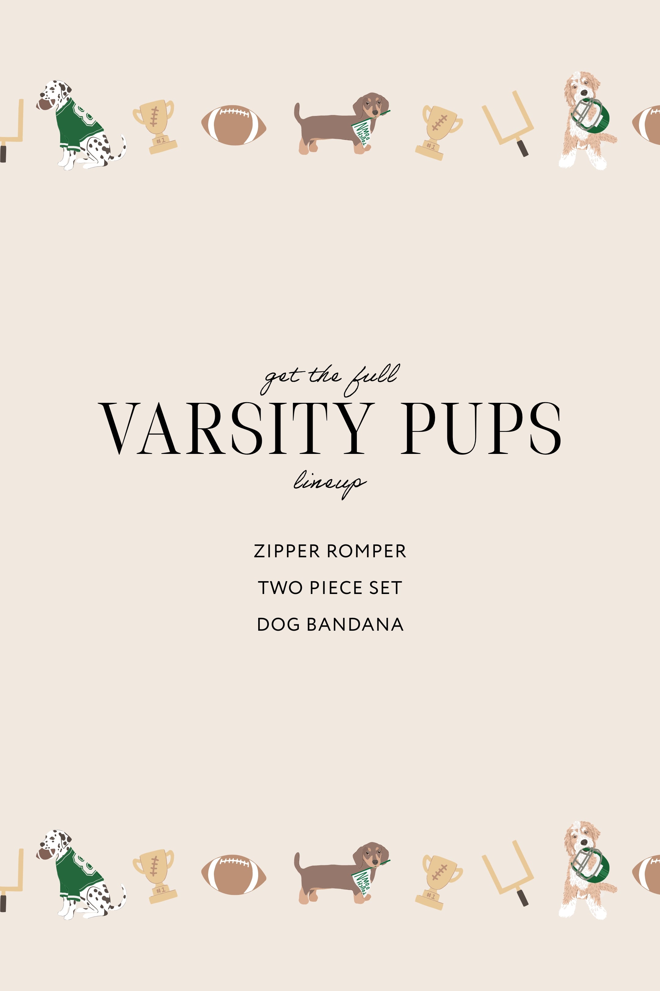 Varsity Pups Two Piece Set