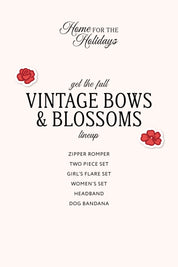 Vintage Bows and Blossoms Two Piece Set