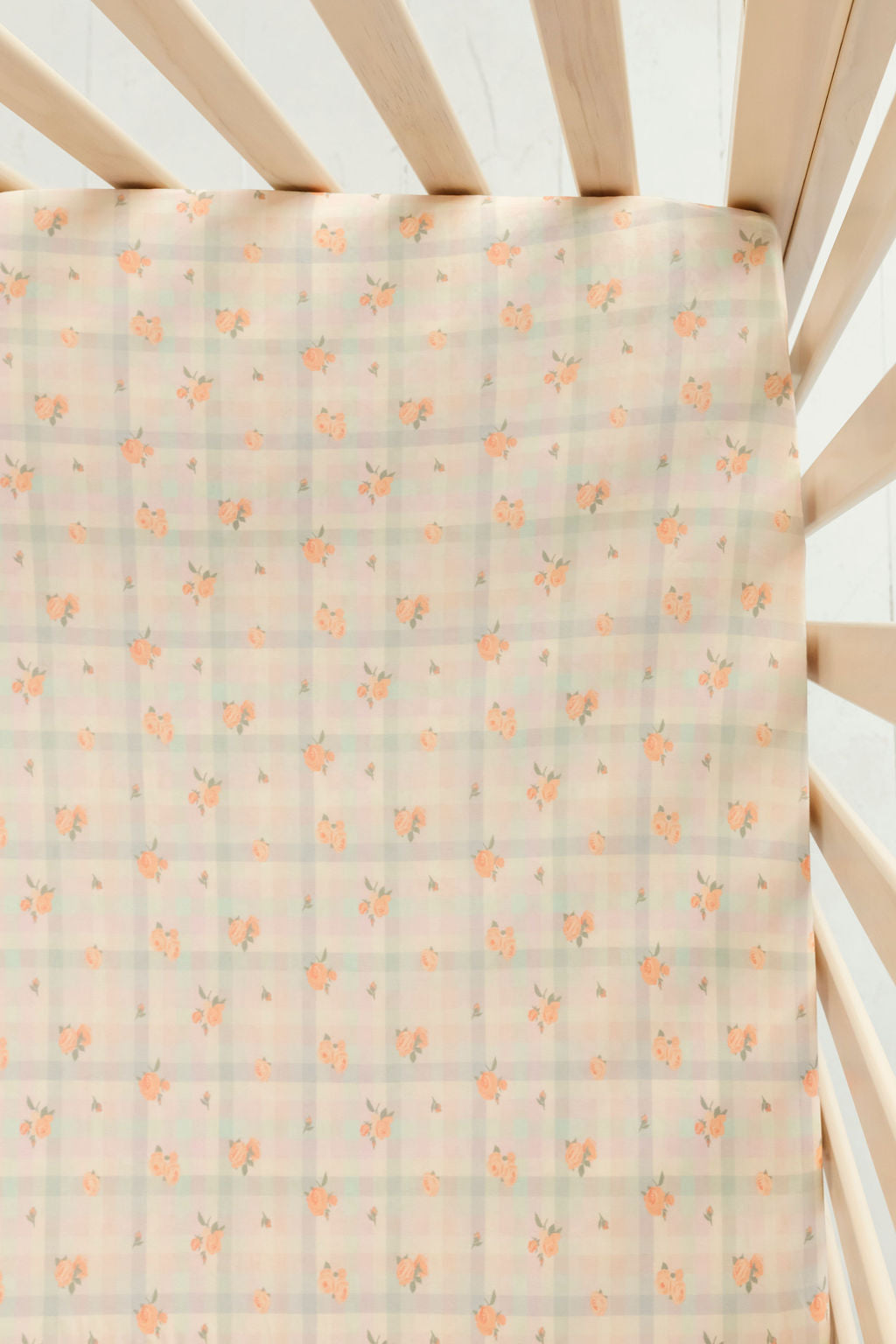 Frankie Plaid Crib Sheet