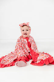 Pink Fur-Ever Valentine Zipper Romper