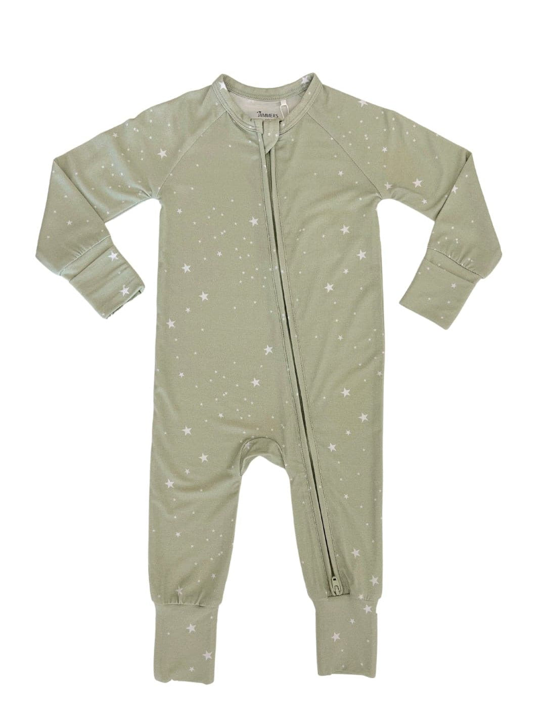 Green Star Zipper Romper.