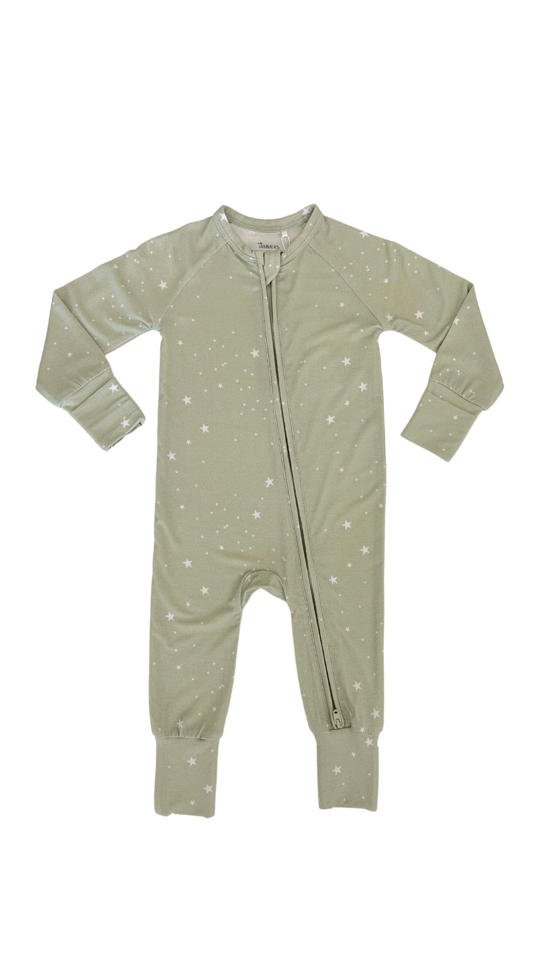 Green Star Zipper Romper.