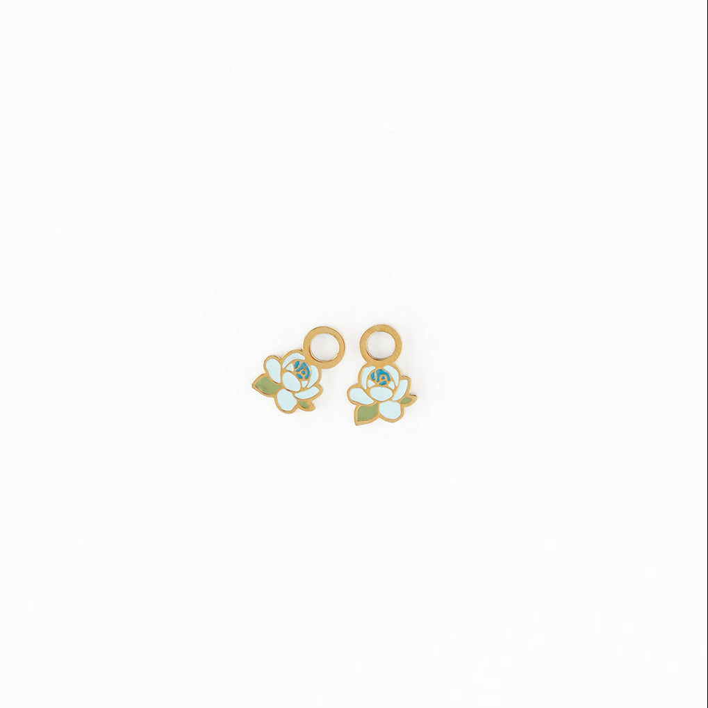 Blue Rose Charm