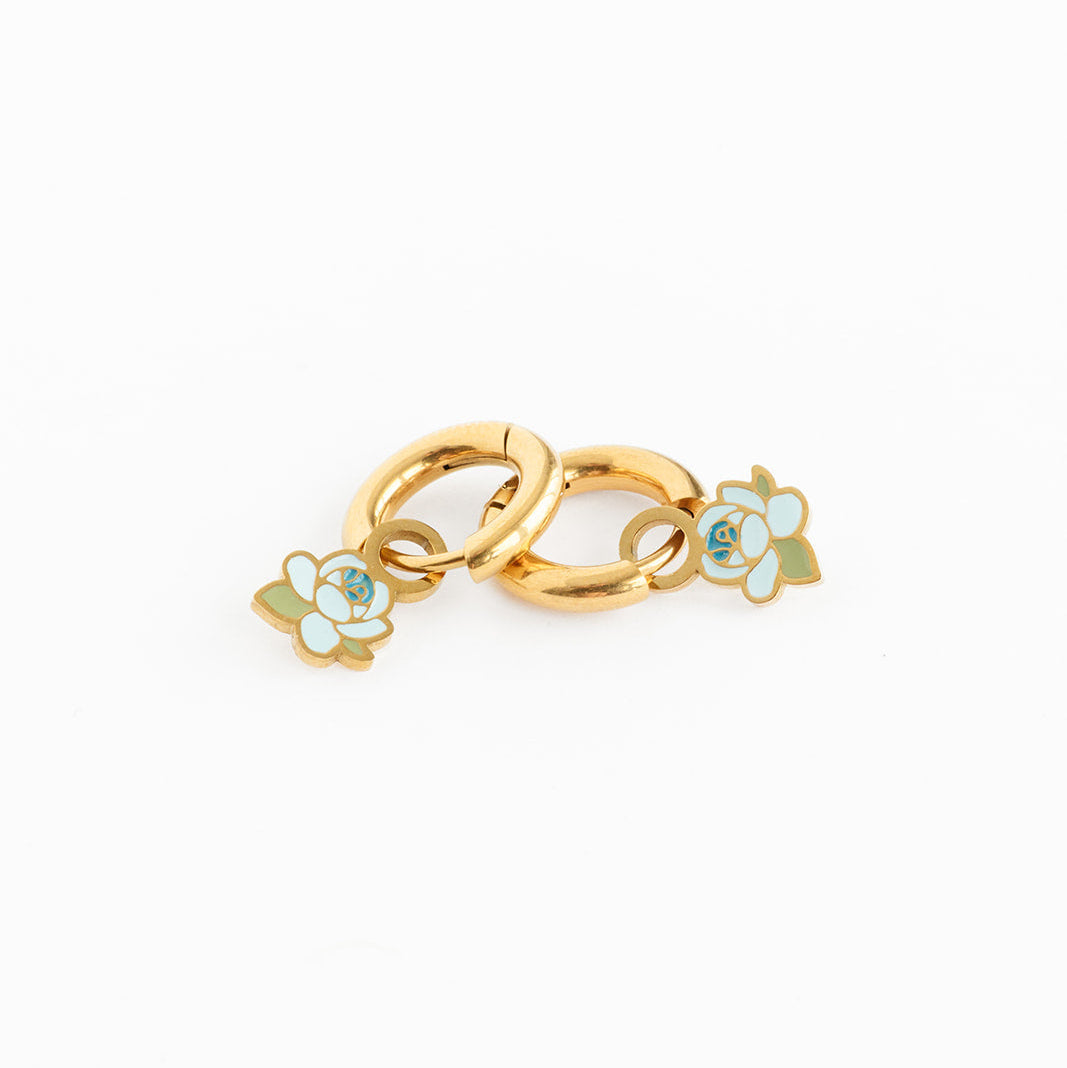 Blue Rose Charm