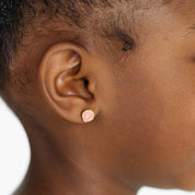 Pink Seashell Stud