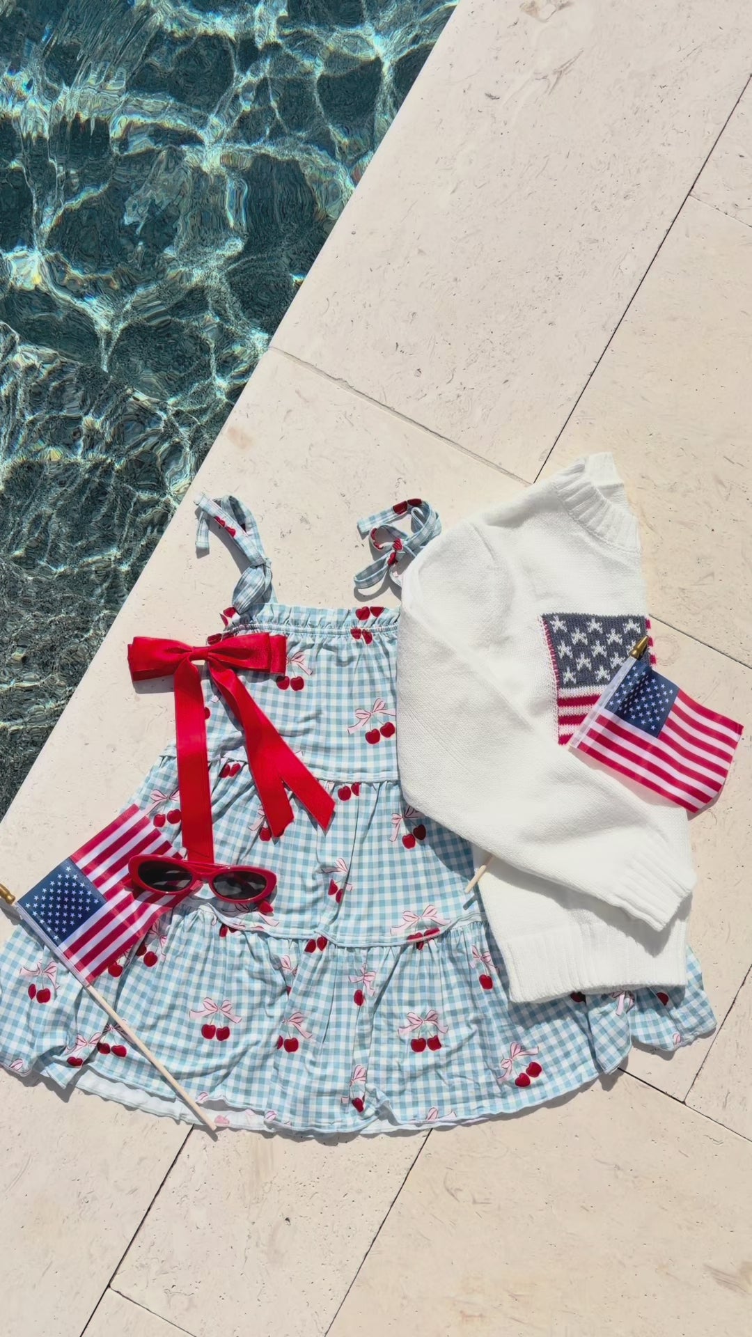Little Cherry Tier Twirl Dress