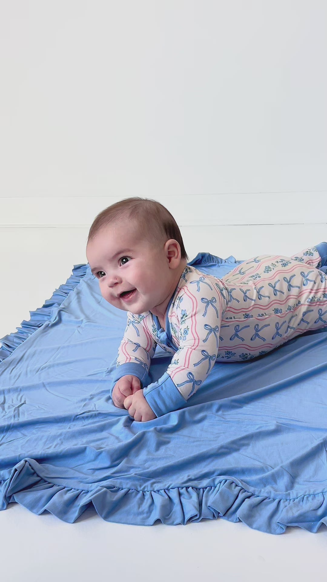 Amelia Bow Zipper Romper – In My Jammers