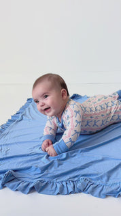 Amelia Bow Zipper Romper