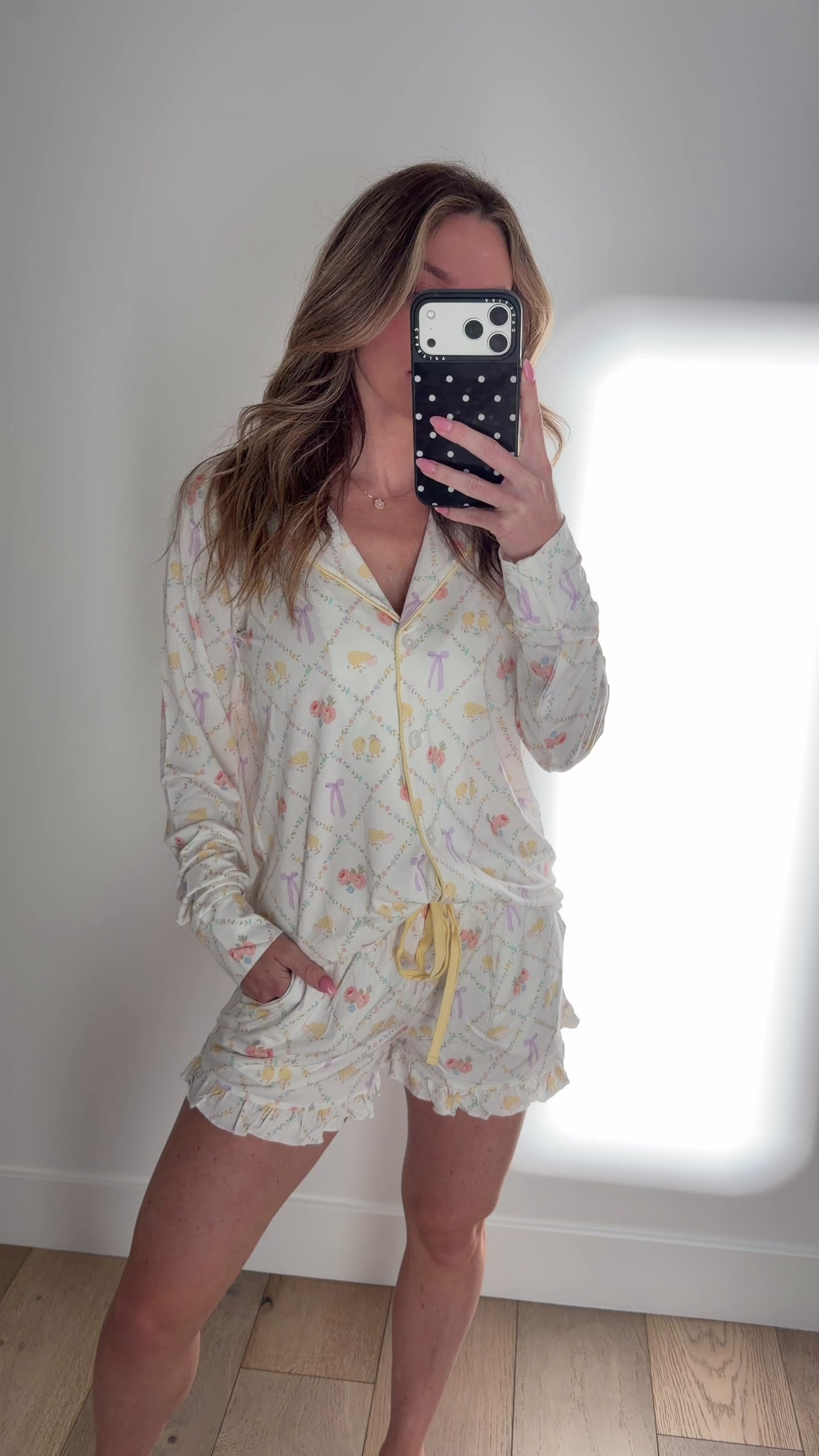 Peep and Petal Women's Long Sleeve Short Set