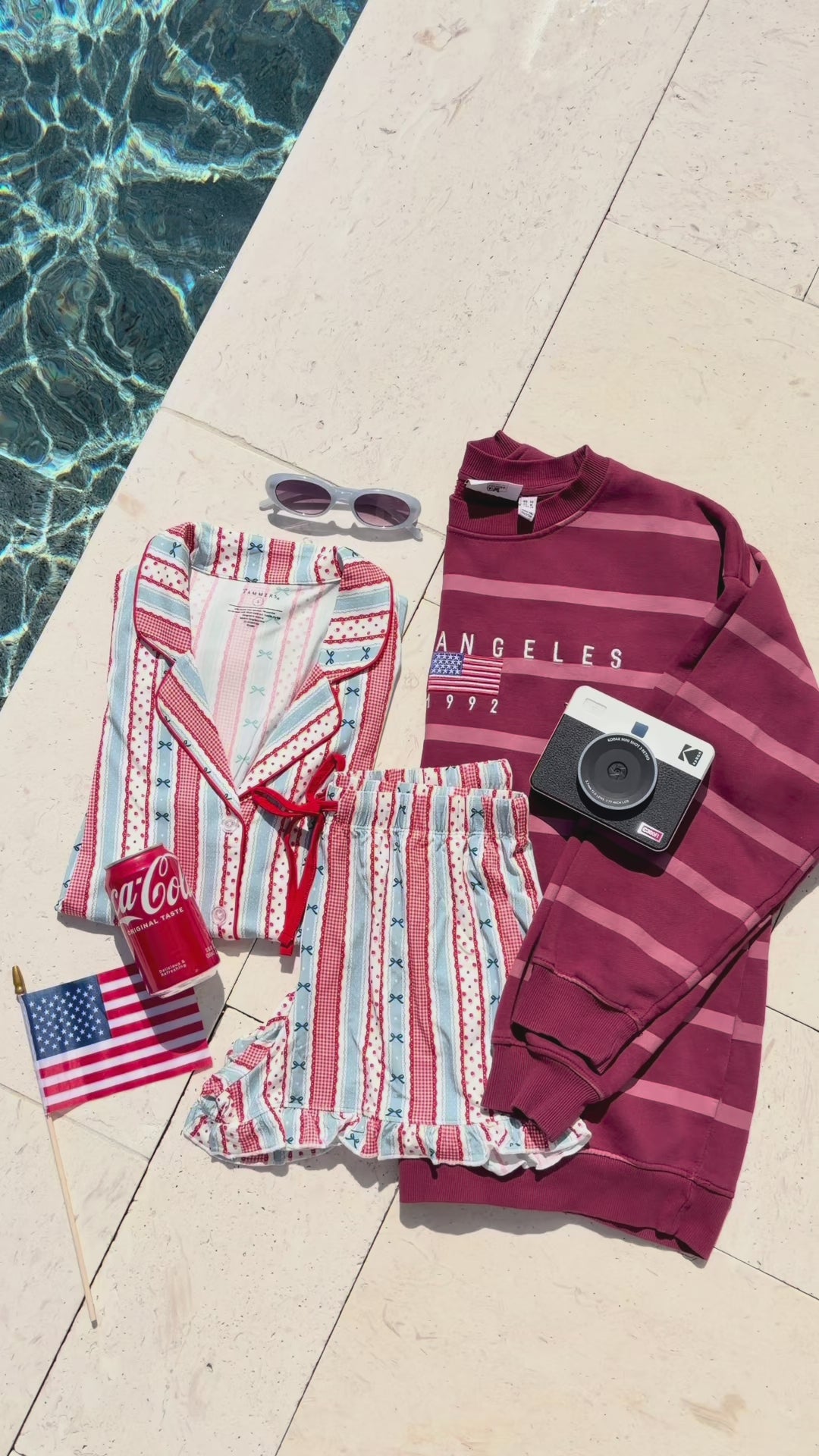 Heritage Striped Women's Short Set