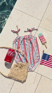 Heritage Striped Bubble Romper