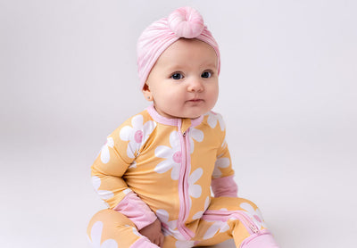 Retro Daisy Zipper Romper.
