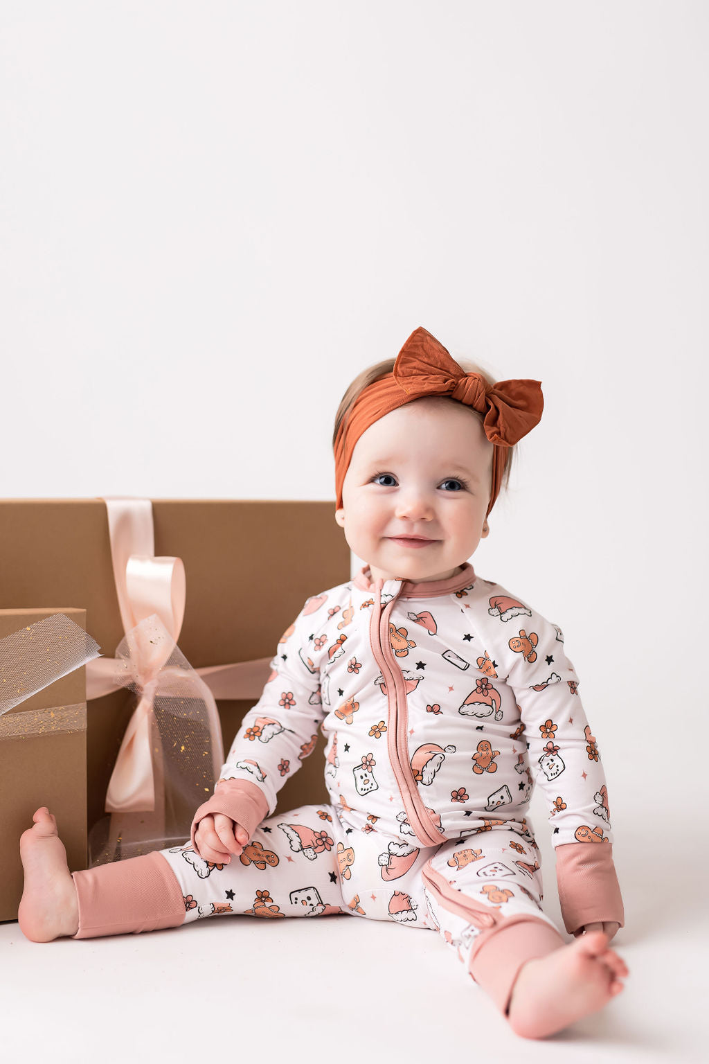 Mauve Marshmallow Zipper Romper.