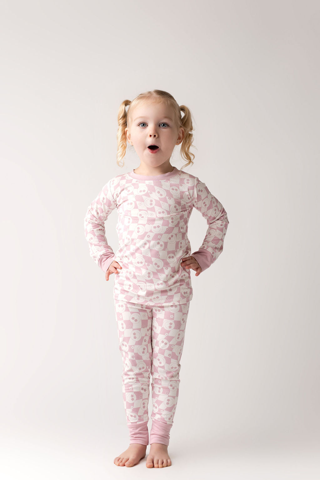 Mauve Wavy Checkered Two Piece Set - Jammers x Karrie Locher.