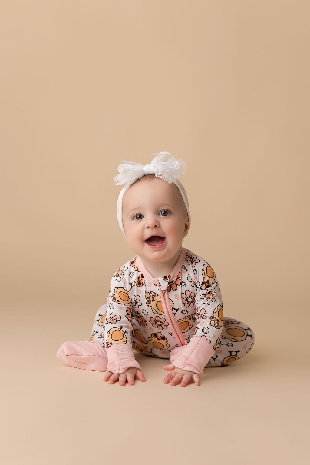 Groovy Chick Zipper Romper.